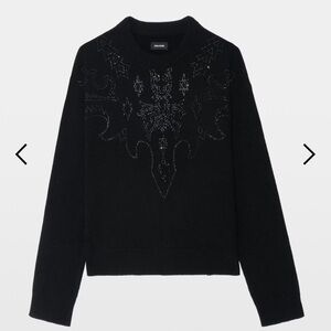 Zadig & Voltaire 100% Cashmere Black Sweater